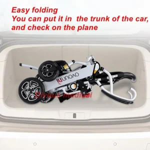 Fashion Ultra-light Folding Intelligent Electric Power Wheelchair For Handicapped