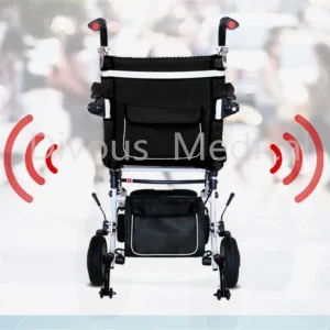 Lightweight Portable Travel Aluminum alloy Foldable  Electric Power Wheelchair For Disabled Walker