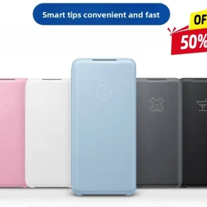 Smart LED View Case For Samsung GALAXY S21 S22+ S21 Plus S20 Ultra Wallet Flip Phone Cover