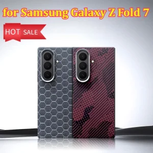 New Aramid Magnetic Real Carbon Fiber Case for Samsung Galaxy Z Fold 7 Cover Ultra-Thin Lightweight Armor Protective