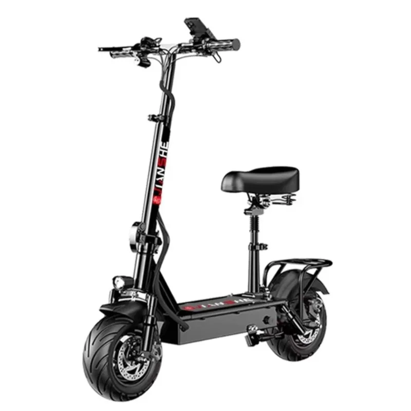 Hydraulic Shock Absorption Folding Mount Two-wheeled Mini LED E-ABS Disc Brake 48V1500W Electric Scooter
