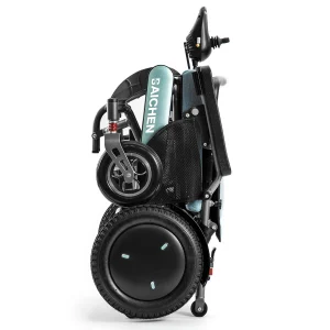 Baichen Ce Airline Approved Light Weight Portable Folding 24v Power Wheel Chair 4x4 Robotic Electric Wheelchair For Disable