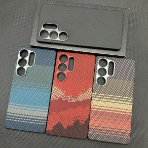Suitable for Samsung S25 Ultra Phone Case Kevlar Aramid Fiber Magnetic Attraction Slim Minimalist Full Cover Hard Shell
