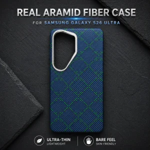 For Samsung S26 Ultra Aramid Fiber Case – Ultra Slim Lightweight Cover – Thin Durable Protective Shell