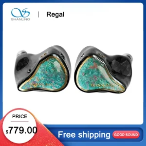 SHANLING Regal IEM 2DD 4BA 2Planar Hybrid Driver Hi-Res Audio Wired HIFI Earbuds Audiophile
