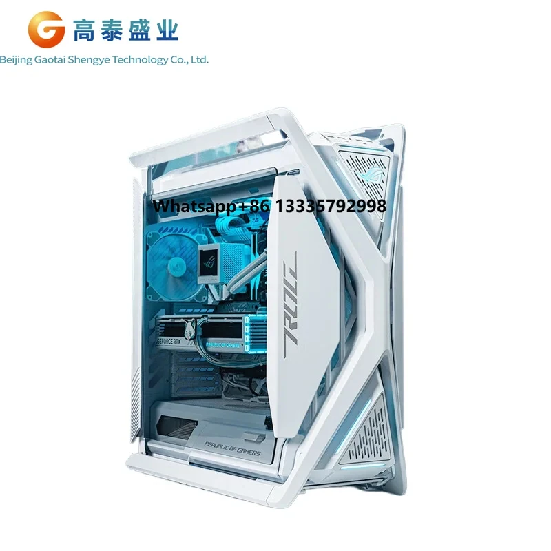 White Aluminum Alloy X Type ASUSs ROG GR701 HYPERION Tower Desktop Gaming Computer PC Case