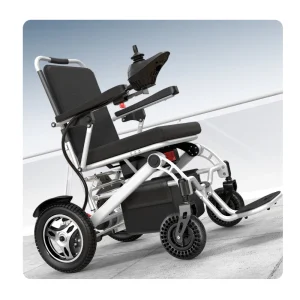 Best Seller  Powerful Motor Aluminum Wheelchair Lithium Battery Elderly Portable Lightweight Foldable Electric Wheelchair