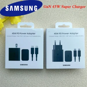 EU/US Charger Samsung S25 Ultra 45W Super Fast Charging USB Type C 5A Cable PD PPS Quick For Galaxy S24 S21 S20 FE Note 20 Ultra
