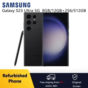 Refurbished Samsung Galaxy S23 Ultra 5G Original 6.8" OLED ROM 256/512GB/ RAM 8/12GB Snapdragon NFC Unlocked Android Cell Phone