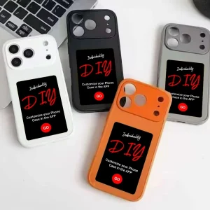 B158 NFC Smart DIY Picture Ink Phone case for iPhone 17 Pro Max E-ink Phone Case