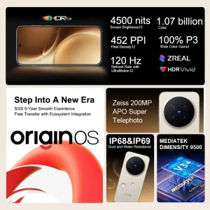 IN STOCK Vivo X300 Pro Chinese Version MediaTek Dimensity 9500 6.78'' 120Hz LTPO AMOLED Display 6510mAh Battery 90W SuperCharge