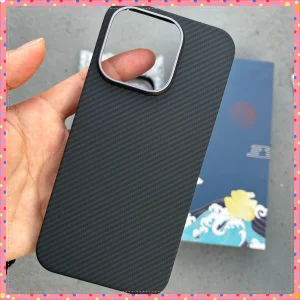 Carbon Fiber 600D for IPhone 16 15 14 Pro Max Lens Protection Aramid Fiber Phone Cover  I14 I15 I16 With Magsafe Magnetic Case