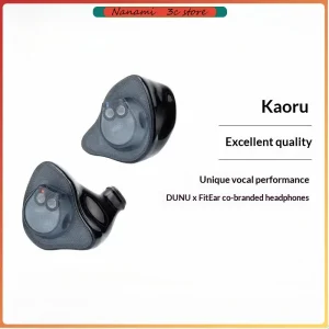 New DUNU FitEar x Kaoru Earphones 6 Balanced Armature Units Euro-Asian Version 3.5mm Plug In-Ear HiFi Wired Headphone Gifts